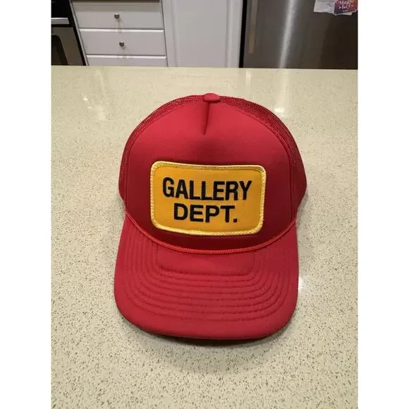 Gallery Dept. Souvenir Trucker Cap Red Mesh Logo Hat